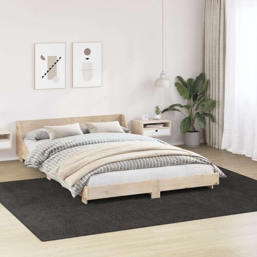 Shaggy Tepih s Lateksom Tamno Sivi 240x340 cm Slike