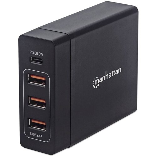 Manhattan Docking stanica, 3xUSB A, 1xUSB C, 72W, Crna Cijene