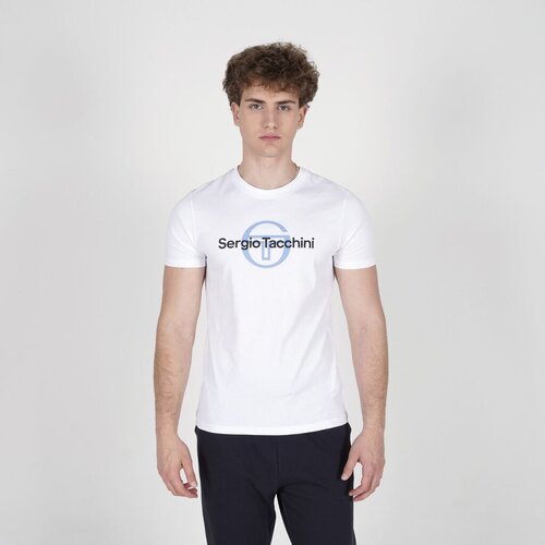 Sergio Tacchini mu&amp;scaron;ka majica kratkih rukava essenziale 2.0, bela Slike