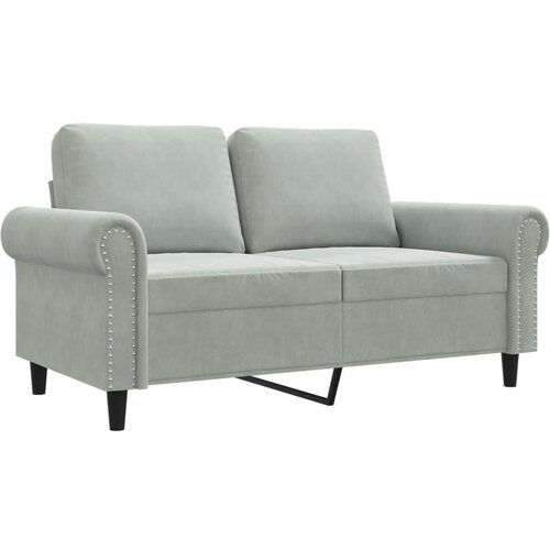Maison Chic Dvosed kavč - Sofa - Kanape svetlo siv 120 cm žamet, (21727077) Cene