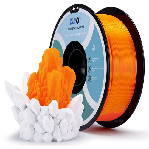 Ziro translucent pla filament 1.75 mm - fluo orange Cene