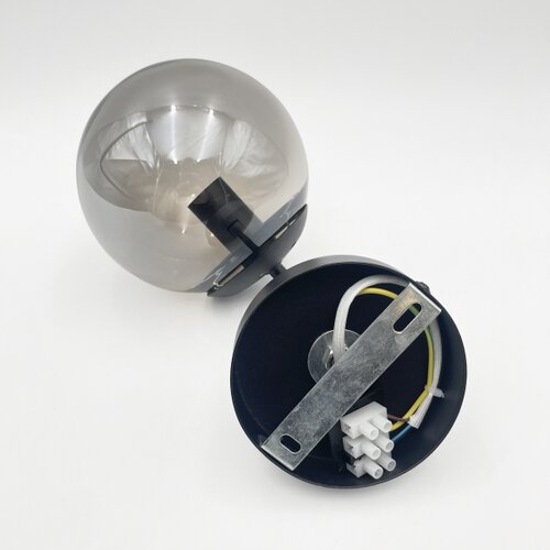  Brilagi - Zidna lampa MALIVA 1xE14/15W/230V crna/zadimljena Slike