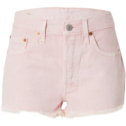 Levi&amp;#039;s Kavbojke &amp;#039;501&amp;reg; ORIGINAL SHORT DARK INDIGO - WORN I&amp;#039; pastelno roza Slike