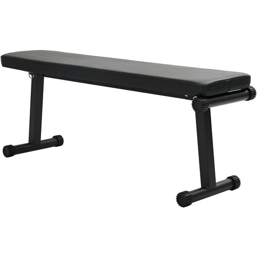 vidaXL Zložljiva utežna klop 100 kg Črna 107x27x41 cm Jeklo Cene