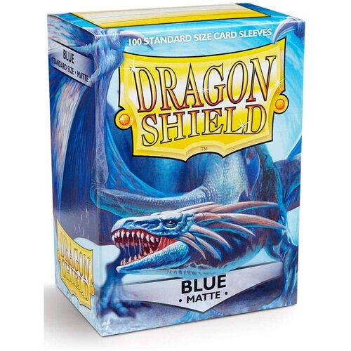 Arcane Tinmen Dragon Shield 100 Standard Sleeves - Blue Matte Slike