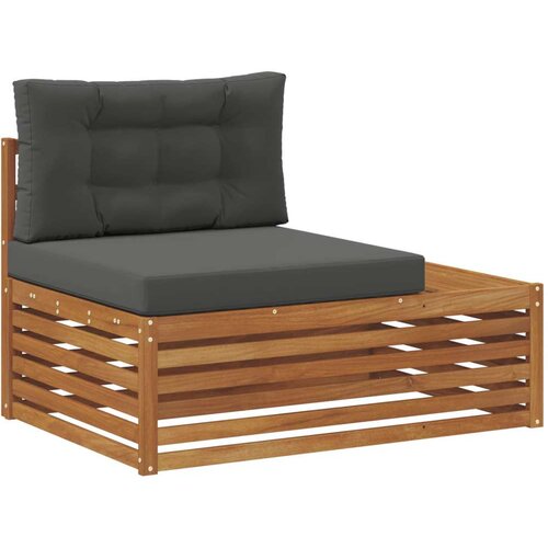  Set vanjskih sofa s jastukom 7 Komad Prirodna i antracit Slike