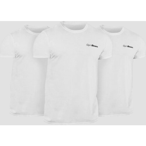 GymBeam Men‘s Basic T-Shirt 3Pack White Cene