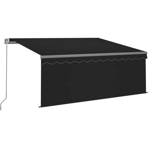 Maison Chic Ročno zložljiva tenda - Senčniki s senčilom LED 3,5x2,5 m antracitna, (22038341) Cene