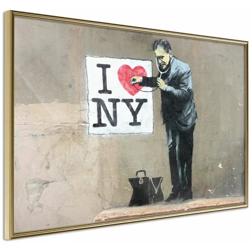  Poster - Banksy: I Heart NY 60x40