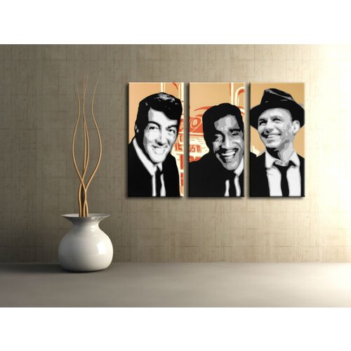  Ročno izdelana slika POP Art Rat Pack 3-delna  (POP ART slike) Cene