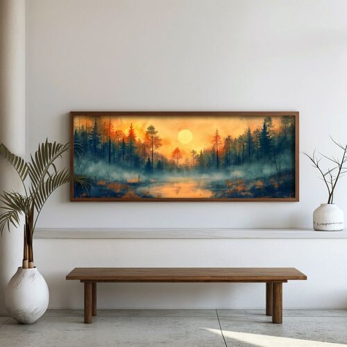 WALLXPERT FAH156-120 Multicolor Decorative Framed MDF Painting Cene