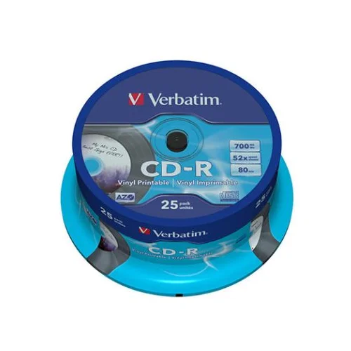  CD-R,VERBATIM, 700 MB,52X,spindle 25 kom EXTRA PRO.