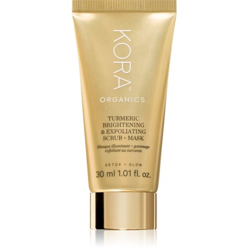 Kora Organics Turmeric Brightening &amp;amp; Exfoliating Scrub + Mask piling i maska 30 ml Slike