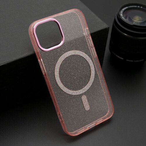 maska sparkling magsafe za iphone 13/ roza Slike