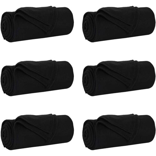  Pokrivači za bacanje 6 pcs Crna 240 x 220 cm Runo Slike