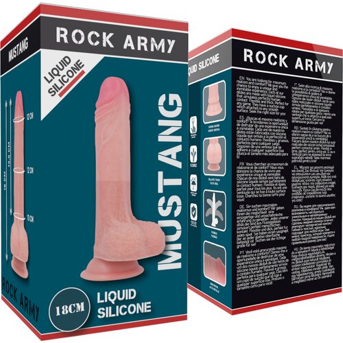 ROCK ARMY dildo rockarmy liquid silicone mustang (18 cm) Cene