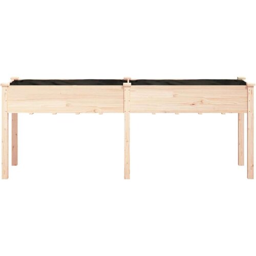 VidaXL Sadilica s oblogom 203 x 53 x 76 cm od masivne jelovine Slike