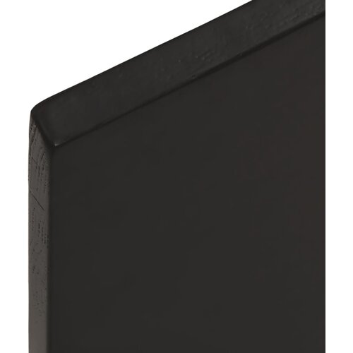  Zidna polica tamnosmeđa 40x20x2 cm od obrađene hrastovine Slike