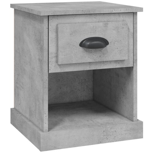 Maison Chic Nočna omarica - Nočna miza betonsko siva 39x39x47,5 cm inženirski les, (21688679) Slike