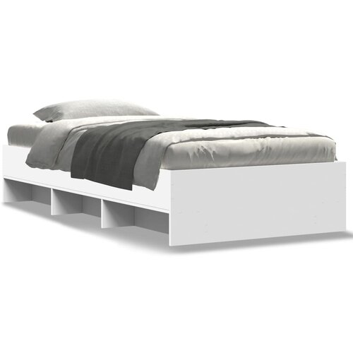 VidaXL Okvir za krevet bijeli 100 x 200 cm konstruirano drvo Slike