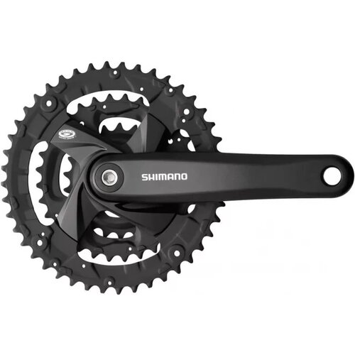 Shimano pogon acera FCM371L 48X36X26T crank arm 170MM for rear 9 speed w/cg integrated chaincase compatible w/fixing bolt black logo indpack EFCM371C866CL Slike