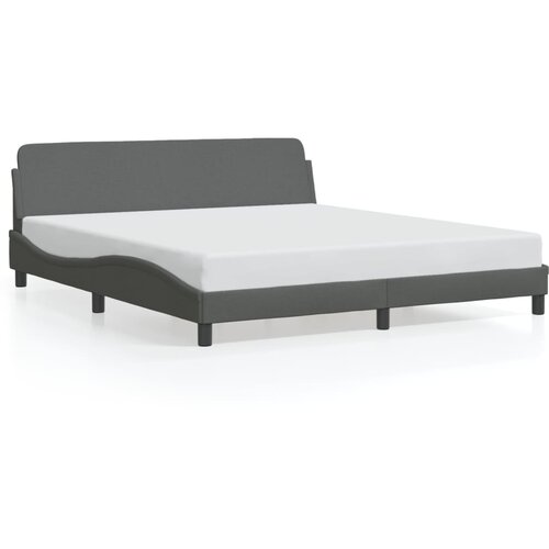 VidaXL Okvir za krevet Dover tamnosivi 183x213 cm od tkanine - Tamno siva 183 x 213 cm Slike