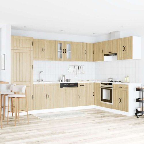vidaXL Set 2 Sonoma hrast Inženirski les 80 x 46 x 81.5 cm Cene