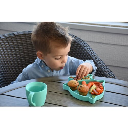 Melii Silicone Suction Plate tanjur s vakuumskim držačem Shark 1 kom Slike