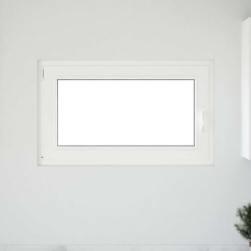  Prozor za podrum RISOR Bijeli 100 x 60 cm PVC i staklo - Bijeli 100 x 60 cm (trostruki sloj) Nagibanje i okretanje lijevo Slike