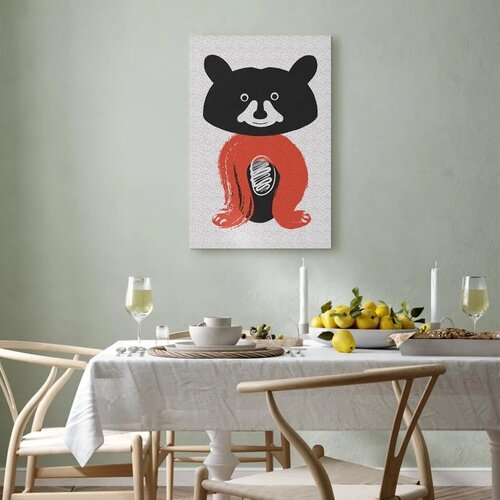  Slika - Nice Mr. Raccoon (1 Part) Vertical 80x120 Na talijanskom platnu Slike