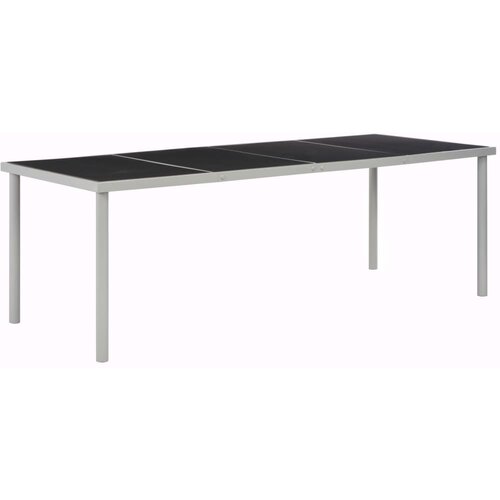  Miza črna 220x90x74,5 cm jeklo Cene