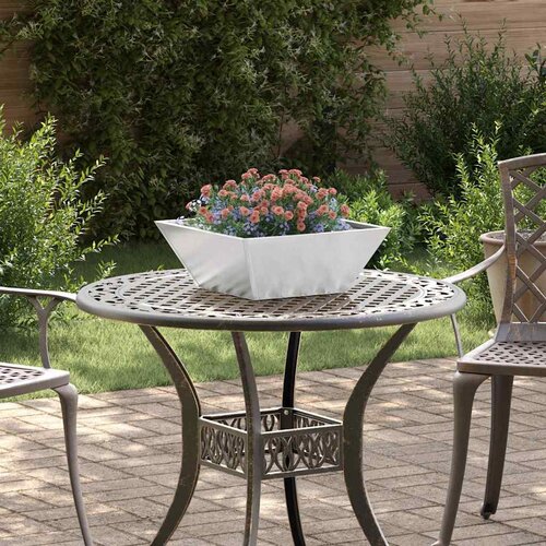  Vrtna saksija 5 pcs Srebrno 40 x 40 x 15 cm Nehrđajući čelik Slike