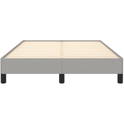  Okvir za krevet bez madraca svjetlosivi 120x190 cm od tkanine Slike