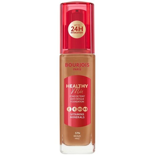 Bourjois Healthy Mix Anti-Fatigue tečni puder 57N Bronze Slike
