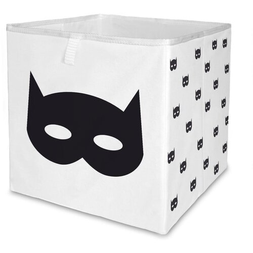 Butter Kings Crno-bijeli tekstilni organizator za dječje igračke 32x32x32 cm Batman – Cijene