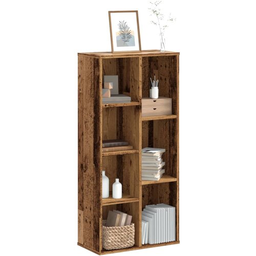  Regal za knjige boja starog drva 50x25x105 cm drveni Cijene