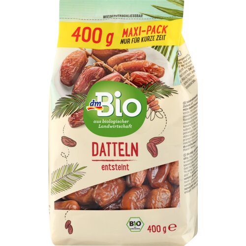 dmBio Sušene urme bez koštica MAXI-PACK 400 g Cene