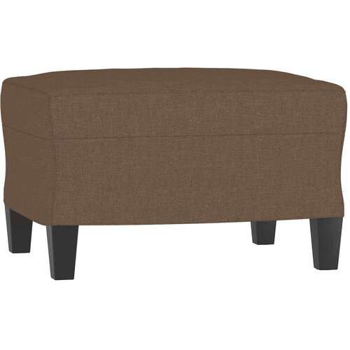  Fotelja s tabureom smeđa 60 cm od tkanine Slike