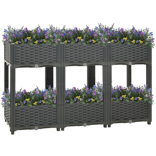 VidaXL Visoka greda 120x40x71 cm polipropilen Slike