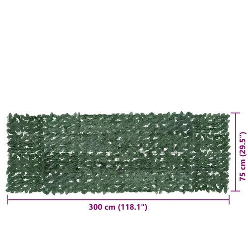  zastor s tamnozelenim li&amp;scaron;ćem 300 x 100 cm Slike