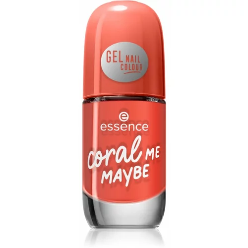 Essence Gel Nail Colour brzosušeći lak za nokte s efektom sjaja 8 ml nijansa 52 coral ME MAYBE