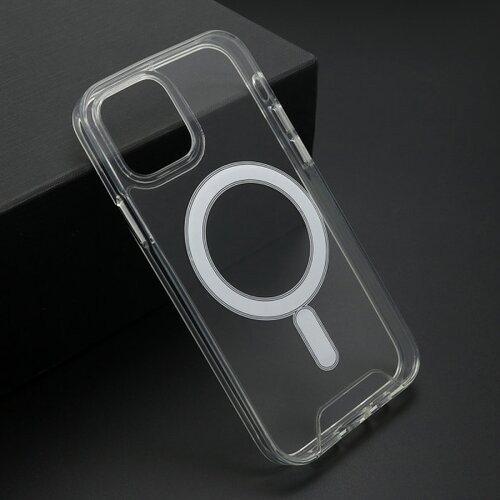 Ms maska silikon magnetic connection za iphone 12 (6.1)providna (bela) Slike