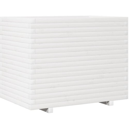 Maison Chic Vrtno cvetlično korito - Cvetlični Lonec belo 90x60x72 cm trdna borovina, (21790169) Cene