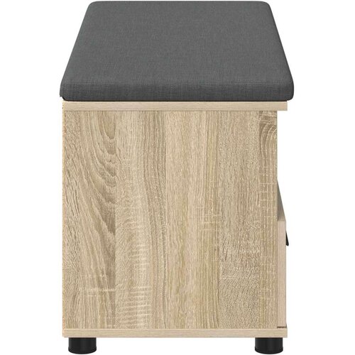  Klupa za hodnik s jastukom Sonoma hrast 100 x 38 x 46 cm Slike