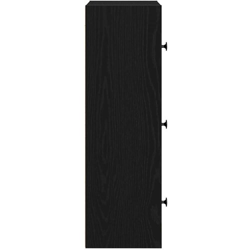 VidaXL Regal za knjige crni hrasta 40x24x77 cm od konstruiranog drva Slike