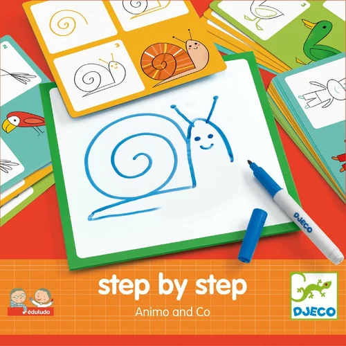Djeco Ustvarjalni set Step By Step Animals