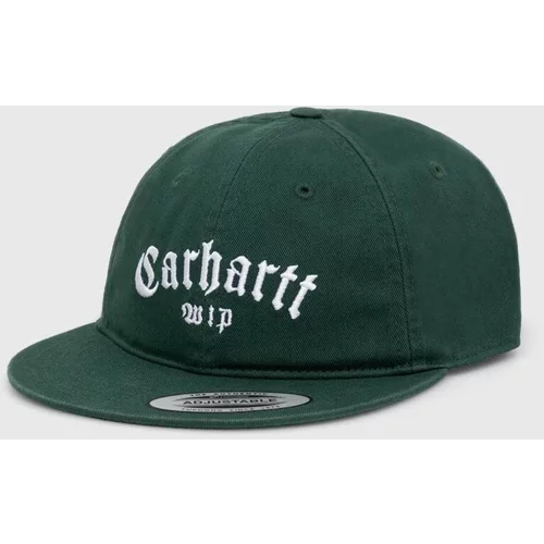 Carhartt WIP Kapa sa šiltom Onyx Cap boja: zelena, s aplikacijom, I032899.22VXX