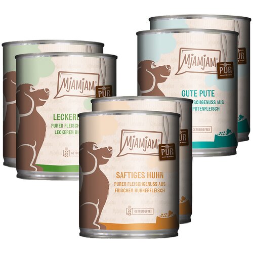 MjAMjAM purer Fleischgenuss 6 x 800 g - Mije&amp;scaron;ano pakiranje I (3 vrste) Slike
