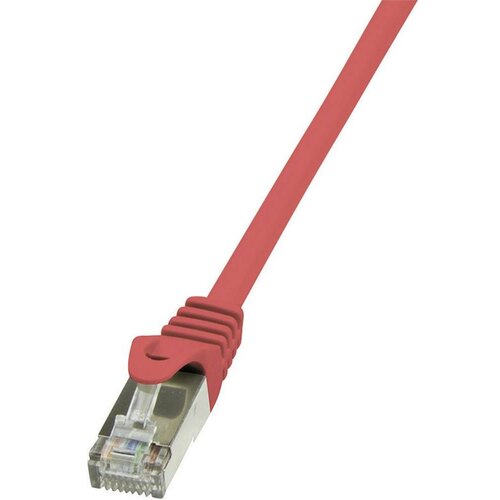 Logilink CP1074S RJ45 omrežni kabel\, Patch kabel CAT 5e F/UTP 5.00 m rdeča z za&scaron;čitnim zapornim zatičem 1 kos, (20415438) Cene