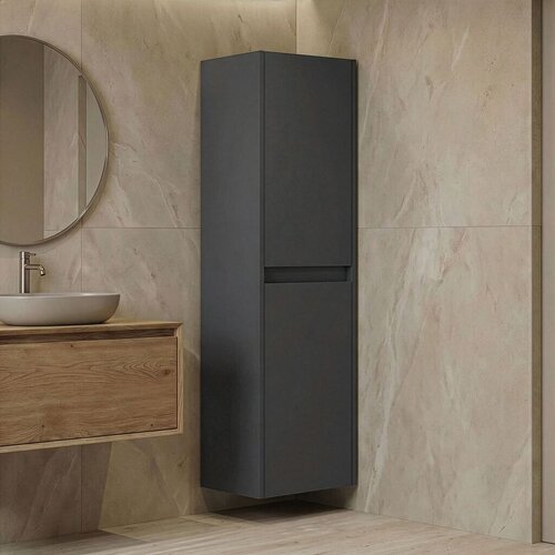 Hanah home Polica za kupatilo, Antracit Slike